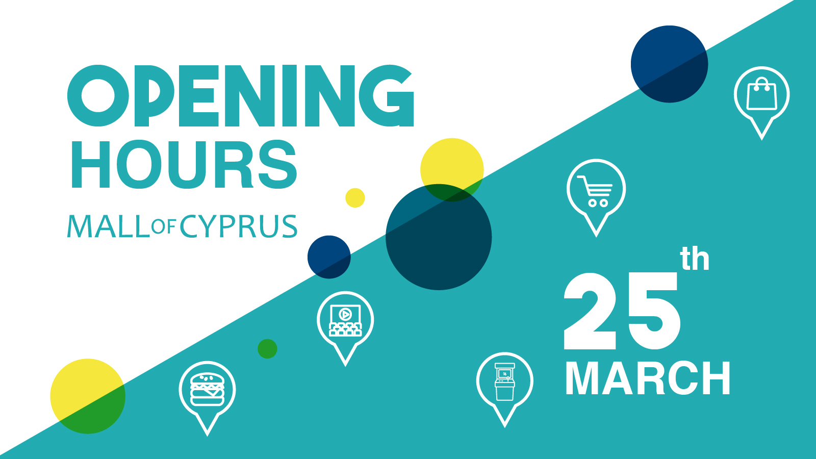 25th of March – Operating Hours 🕒